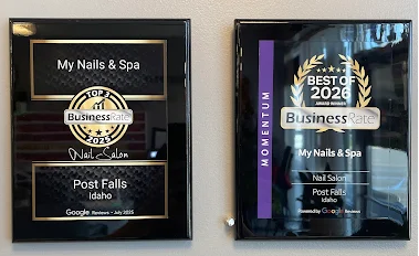 BusinessRate awards: Top Nail Salon 2025 and Best of 2026 for MY Nails & Spa